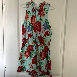 Floral Sleeveless Romper